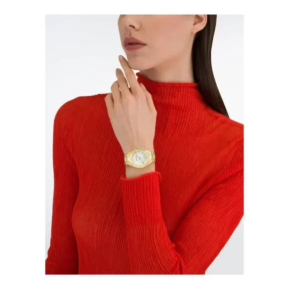 Ferragamo Vega Upper East Bracelet Watch Gold Womens